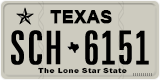 Texas, Regular plates (2012) (АBC-1234)