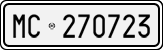 License plate of Italy, Cars (1927 year series)