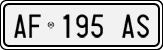 License plate of Italy, Cars (1994 year series)