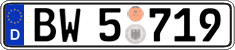 German license plate, Authorities and federal agencies