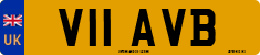 License plate of the United Kingdom, 1983 year system