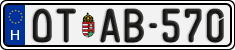 license plates of Hungary, Oldtimers (2022)