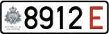 License plate of San Marino, Temporary (E 1234/1234 E)