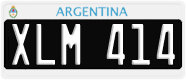 License plate of Argentina, Cars (1995, ABC 123)
