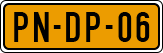 License plate of the Netherlands, Cars