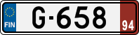 License plate of Finland, Export transit plates