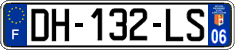 French license plate, SIV (ordinary)
