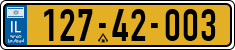 License plate of Israel, Regular plates