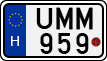 license plates of Hungary, Motorcycles (1990)