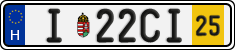 license plates of Hungary, Temporary (2022)