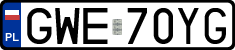 License plates of Poland, Regular car plates