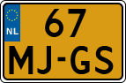 License plate of the Netherlands, Motorcycles