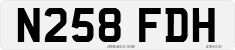 License plate of the United Kingdom, 1983 year system