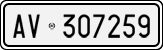 License plate of Italy, Cars (1927 year series)