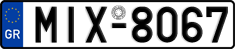 License plate of Greece, Cars