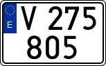 License plates of Spain, 1900 year series