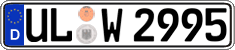 German license plate, Regular plates