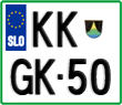 License plate of Slovenia, Motorcycles