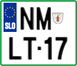 License plate of Slovenia, Motorcycles