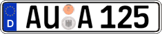 German license plate, Regular plates