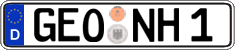 German license plate, Regular plates
