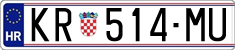 License plate of Croatia, Regular plates