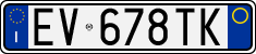 License plate of Italy, Cars (1994 year series)