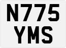 License plate of the United Kingdom, 1983 year system