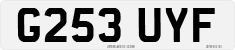 License plate of the United Kingdom, 1983 year system