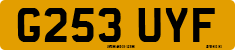 License plate of the United Kingdom, 1983 year system