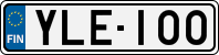 License plate of Finland, Cars
