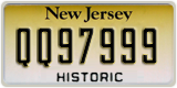 New Jersey, Historic (QQ12345 / 12345QQ)