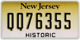 New Jersey, Historic (QQ12345 / 12345QQ)