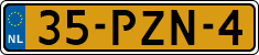 License plate of the Netherlands, Cars