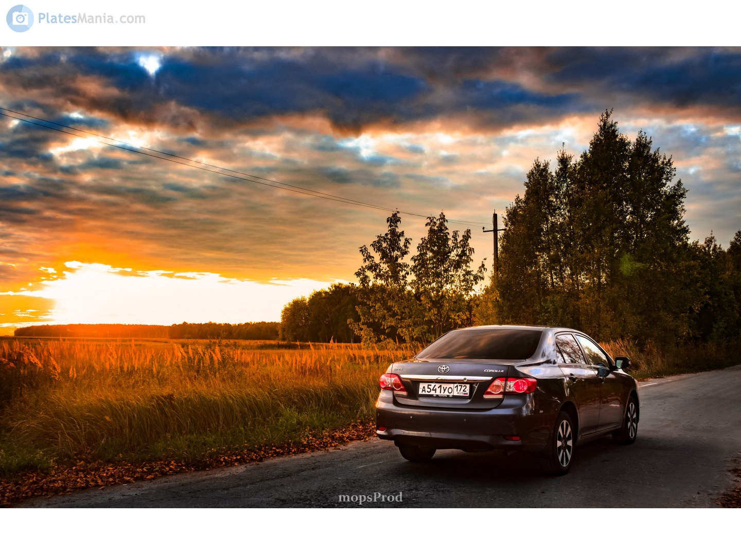 а 541 уо 172, Toyota Corolla 10th gen (Altis) Sedan (E140/E150), 2006–2013 (–2020 for ZA-market)