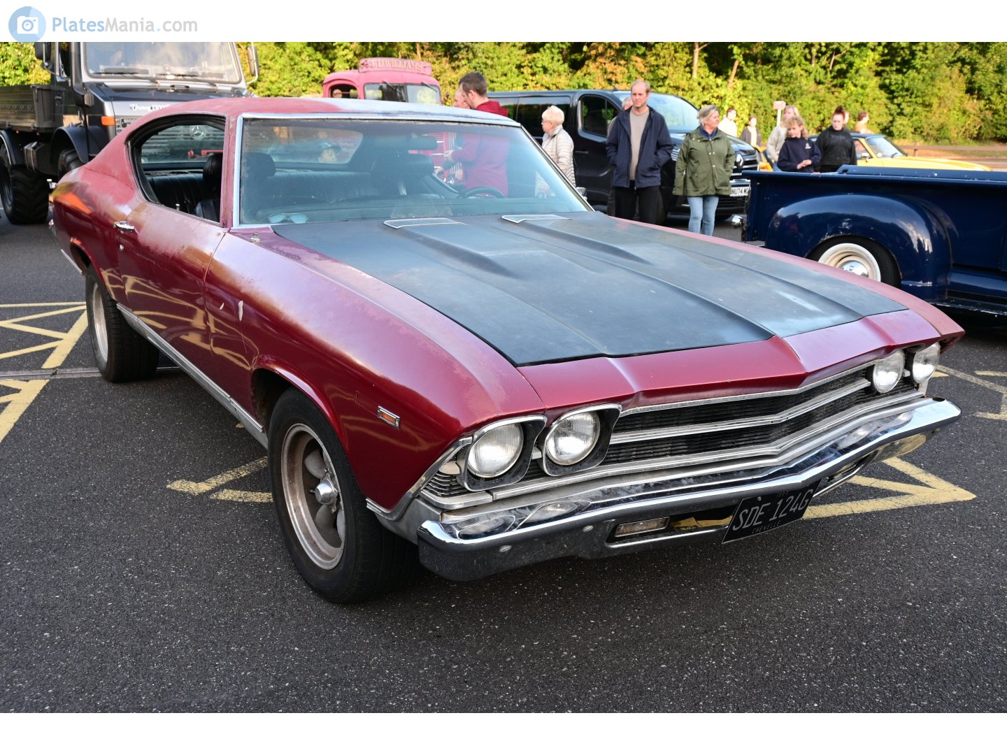 SDE124G, Chevrolet Chevelle 2nd gen 1969 2-door Hardtop (27/37; A-body), 1st facelift, 1968–1969