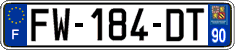 French license plate, SIV (ordinary)