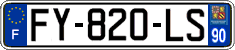 French license plate, SIV (ordinary)