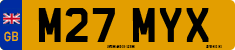License plate of the United Kingdom, 1983 year system