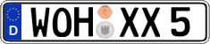 German license plate, Regular plates