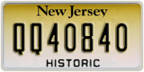 New Jersey, Historic (QQ12345 / 12345QQ)
