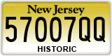 New Jersey, Historic (QQ12345 / 12345QQ)