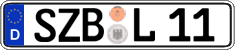 German license plate, Regular plates