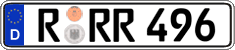 German license plate, Regular plates