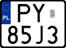 License plates of Poland, Special vehicles and motorcycles