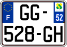 French license plate, SIV (ordinary)
