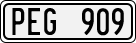 License plate of Sweden, Regular plates