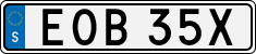 License plate of Sweden, Regular plates