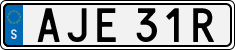 License plate of Sweden, Regular plates