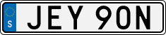 License plate of Sweden, Regular plates